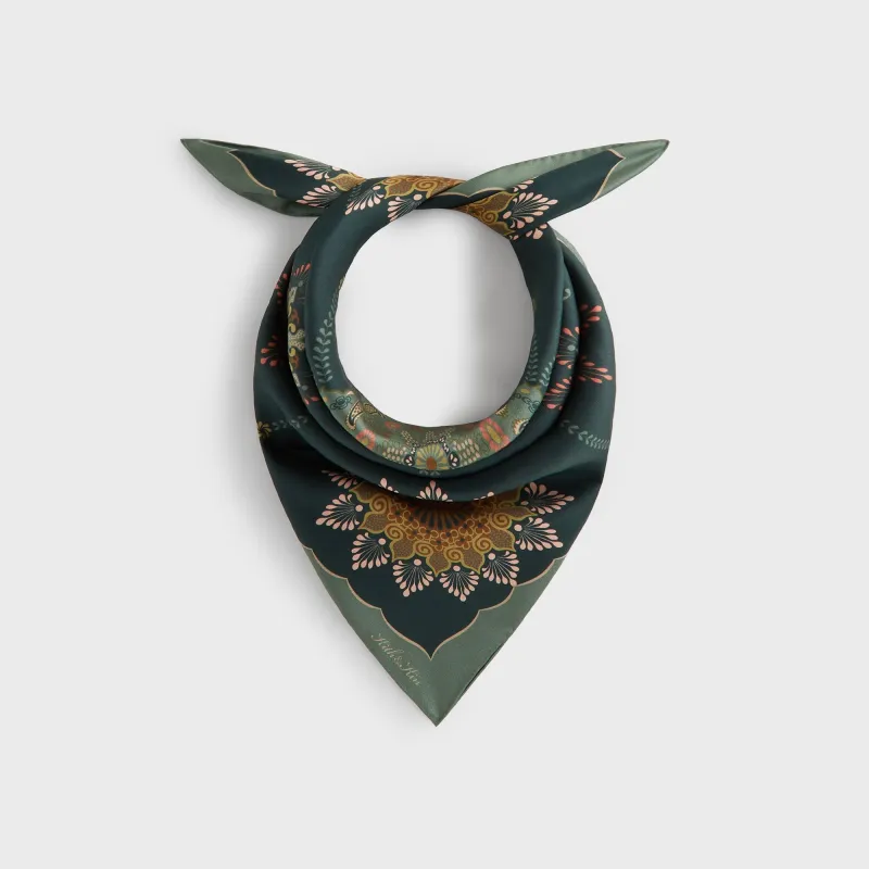 Kith Floral Printed Palm Silk Scarf - Stadium made by Kith