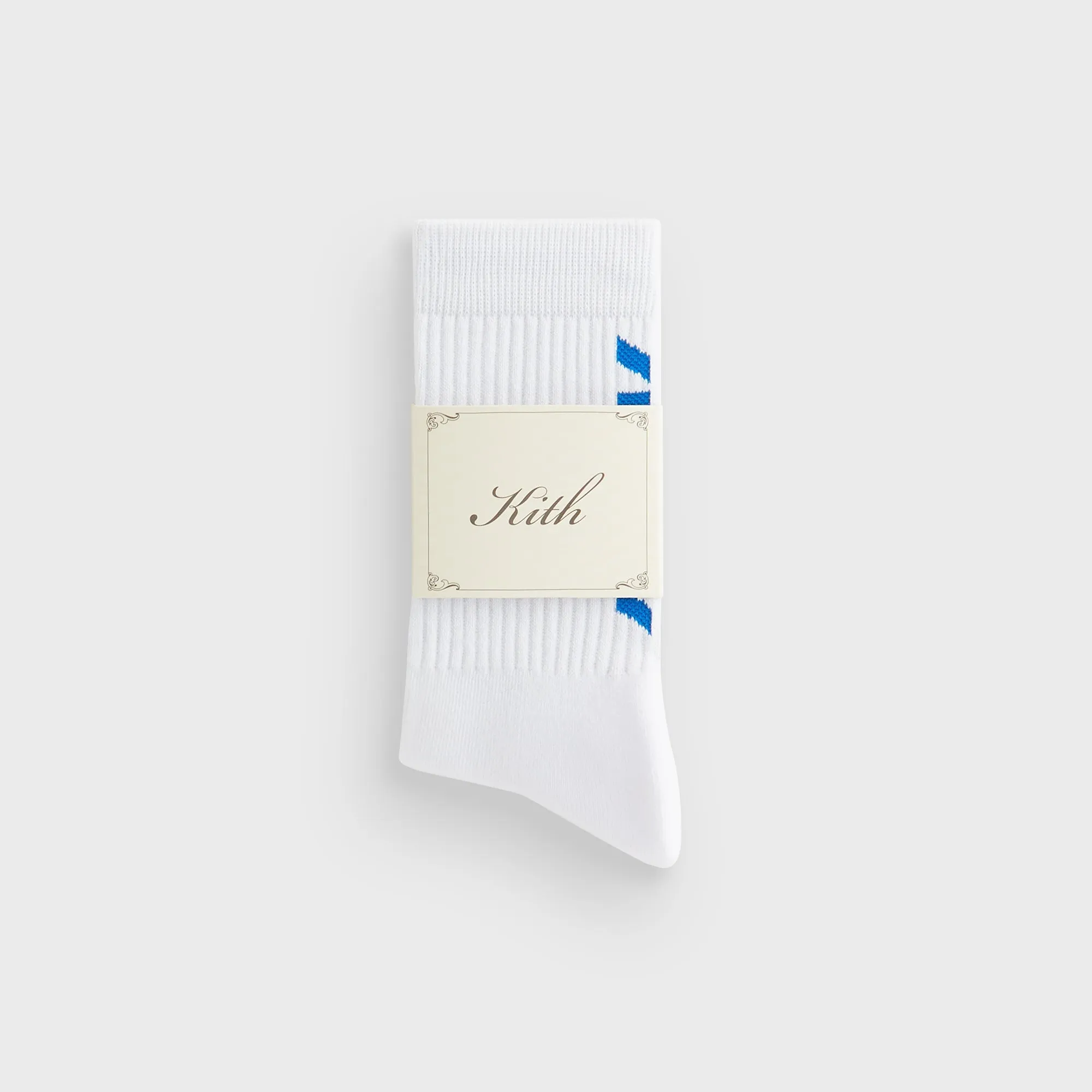 Kith Fast Logo Cotton Crew Socks - White sold by Kith product image thumbnail 2