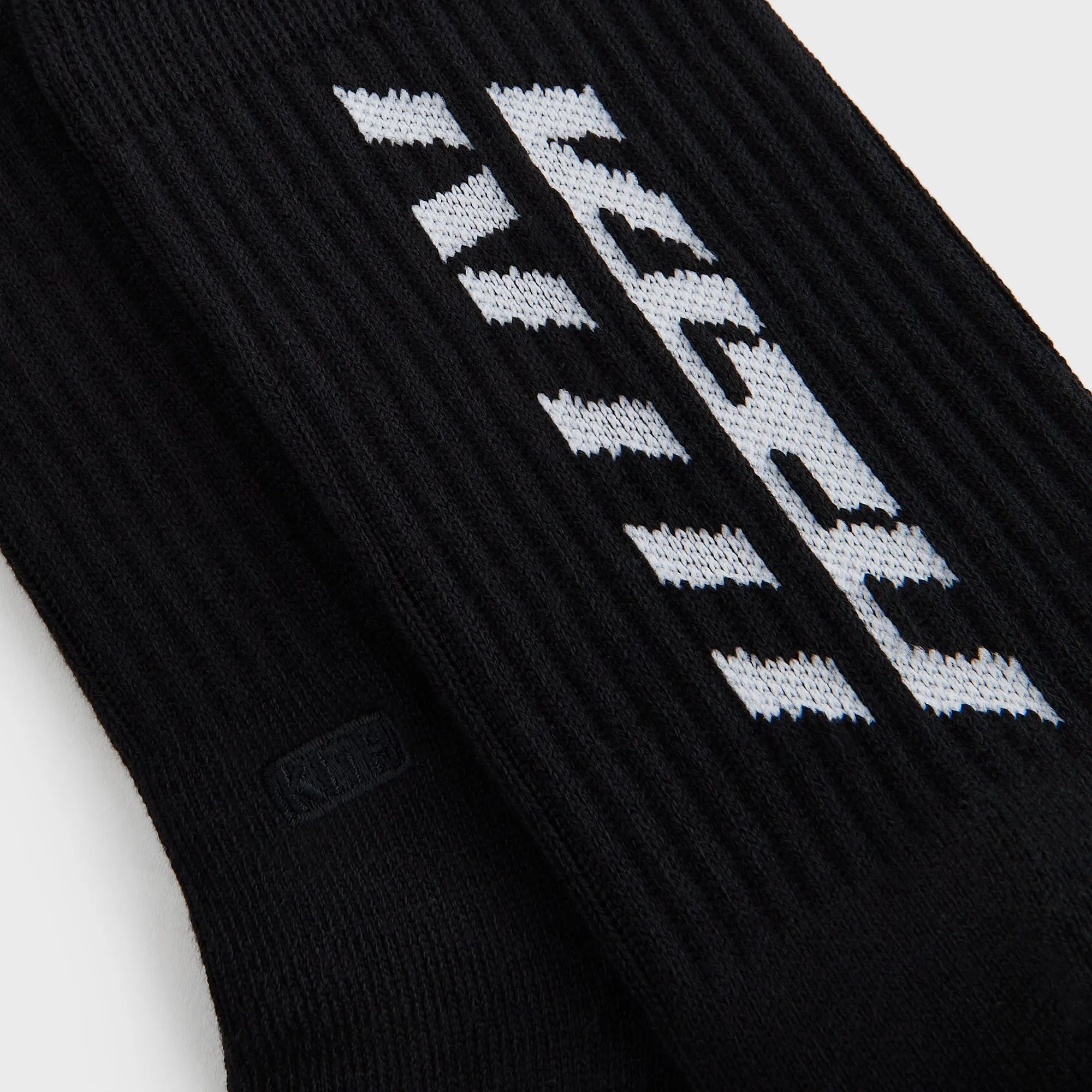 Kith Fast Logo Cotton Crew Socks - Black sold by Kith product image thumbnail 3