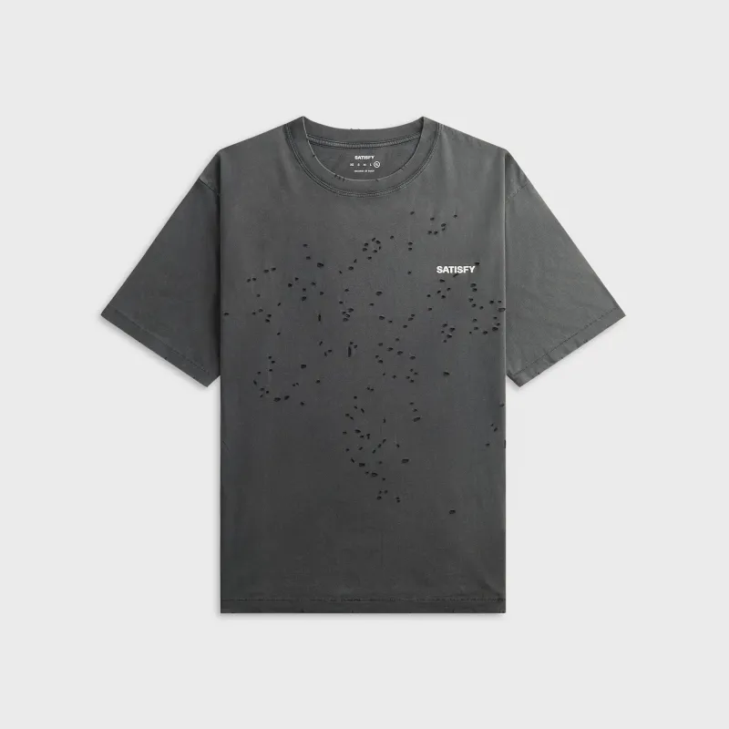 Satisfy MothTechâ„¢ Tee - Aged Black made by Satisfy Running