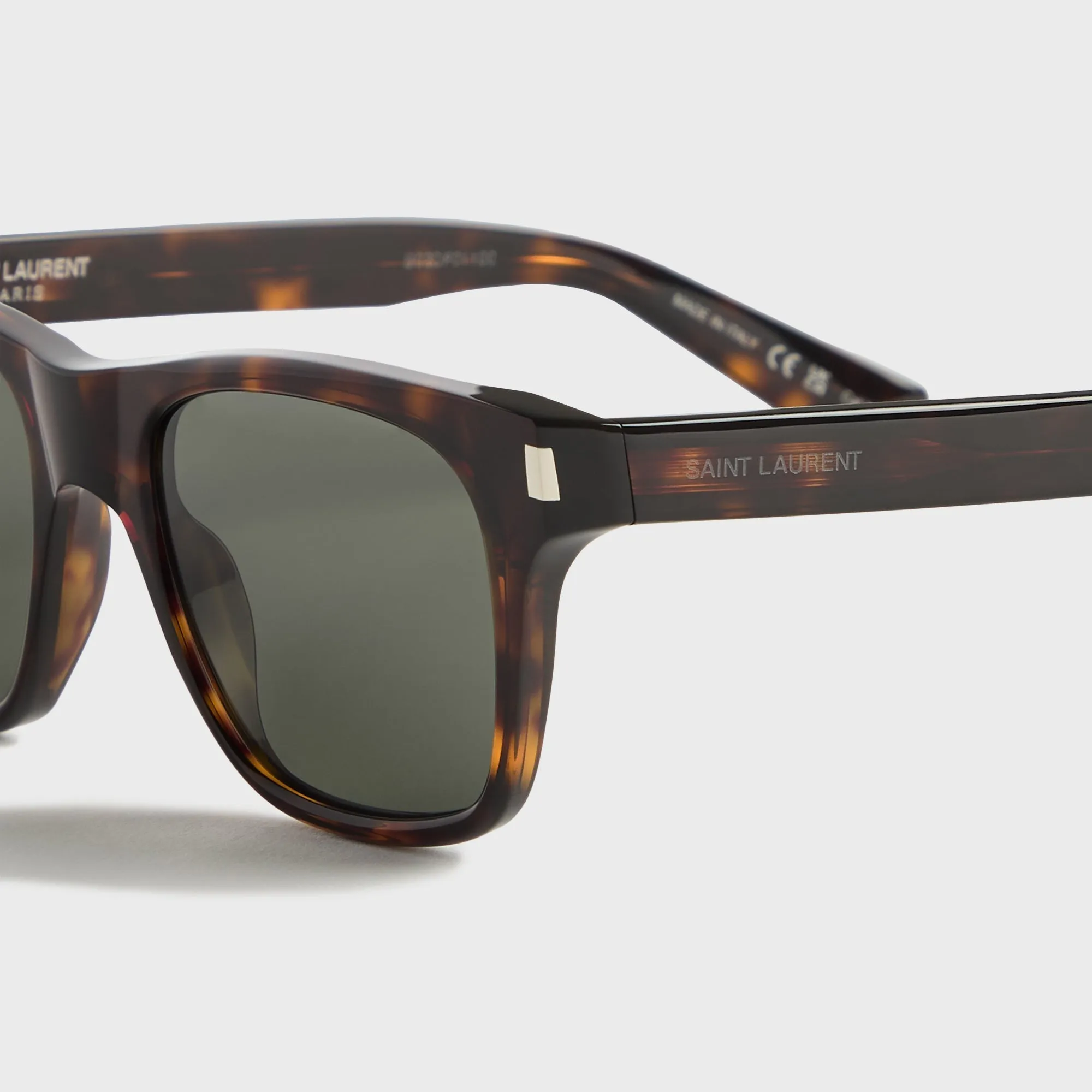 Saint Laurent 53MM Rectangular Sunglasses - Havana / Grey sold by Kith product image thumbnail 3