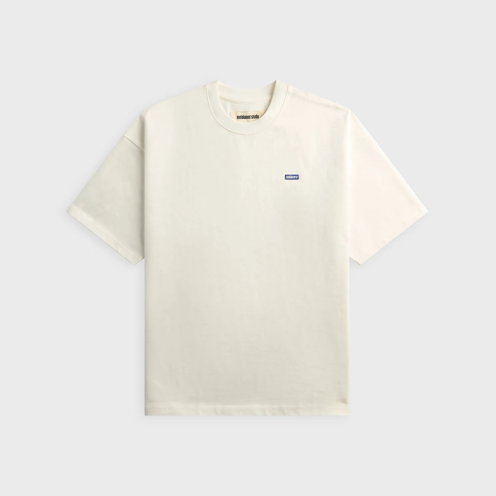 Metalwood Heavyweight Mini Metal Logo Tee - White sold by Kith
