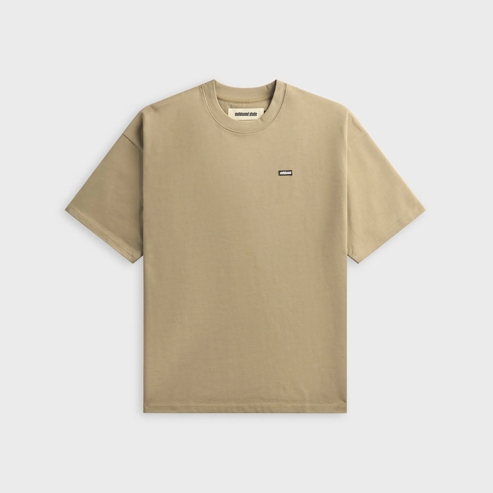 Metalwood Heavyweight Mini Metal Logo Tee - Tar sold by Kith