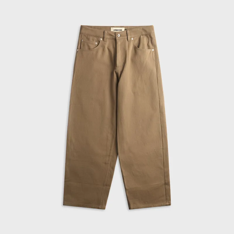 Metalwood Five-Pocket Twill Pant - Brown made by Metalwood Studios