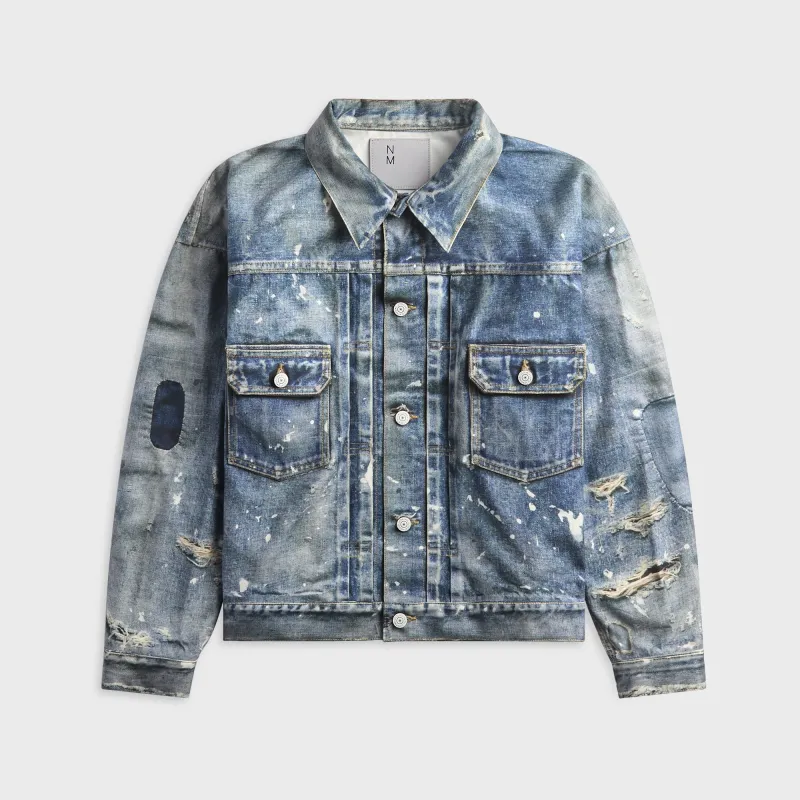Junya Watanabe MAN New Manual Printed Denim Jacket - Indigo made by Junya Watanabe