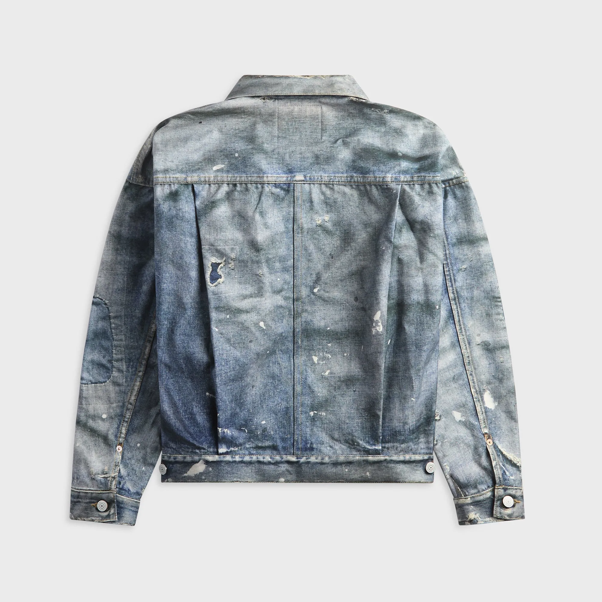 Junya Watanabe MAN New Manual Printed Denim Jacket - Indigo sold by Kith product image thumbnail 2