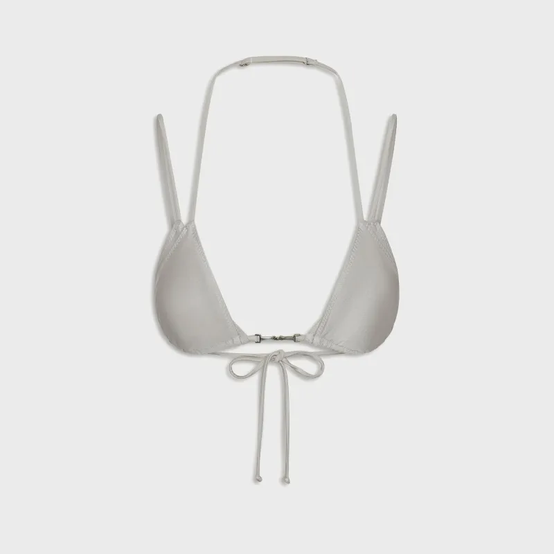 Frankies Bikinis x Jennie Mabel Satin Bikini Top - Moon made by Frankie's Bikinis
