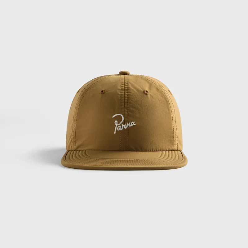 by Parra Signature 6 Panel Cap - Brown made by by Parra