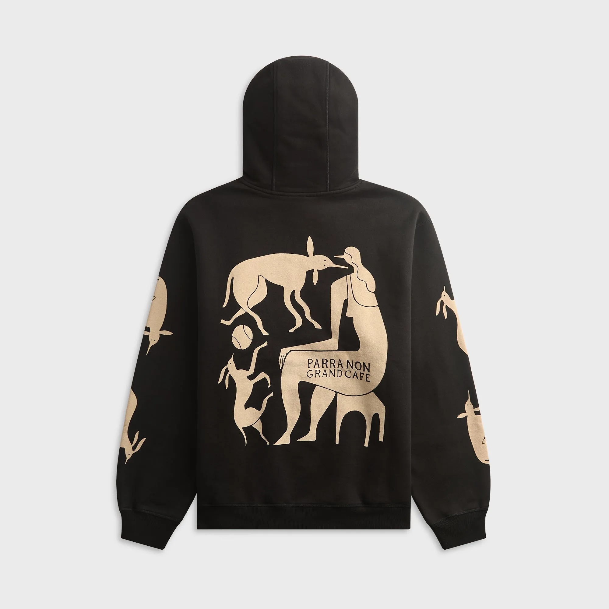 by Parra Non Grand Cafe Hooded Sweatshirt - Black sold by Kith product image thumbnail 2