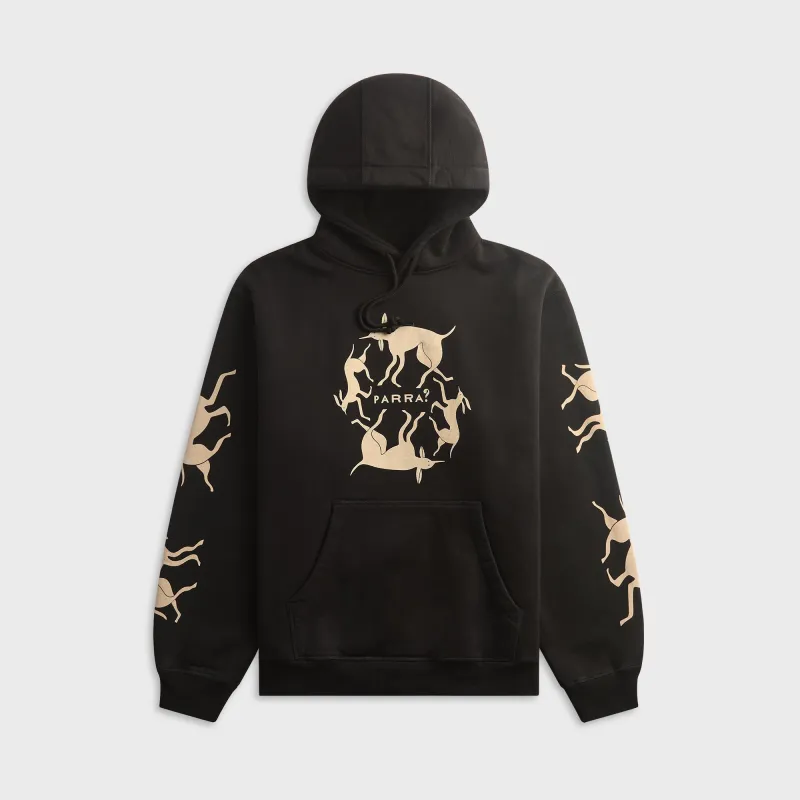 by Parra Non Grand Cafe Hooded Sweatshirt - Black made by by Parra