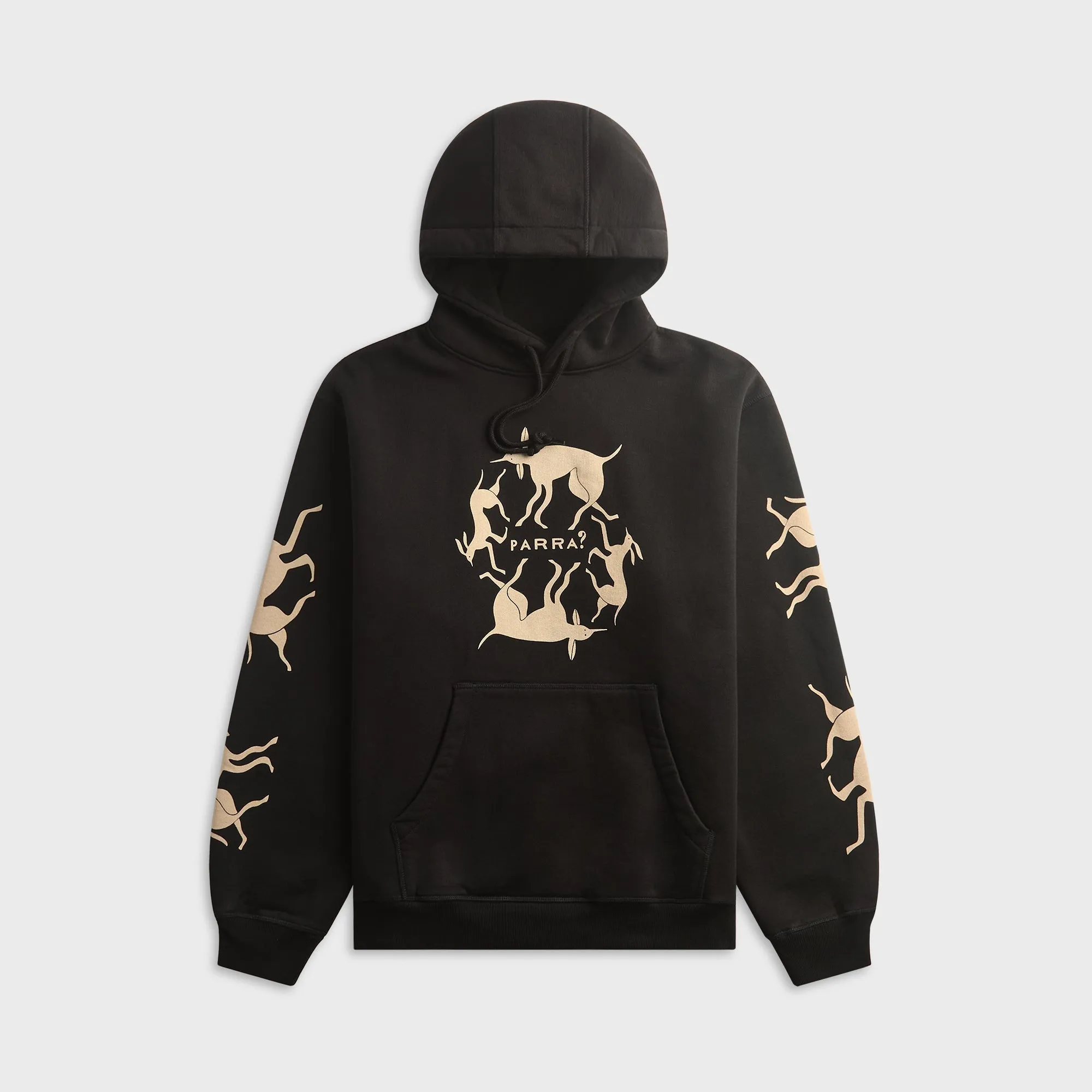 by Parra Non Grand Cafe Hooded Sweatshirt - Black sold by Kith