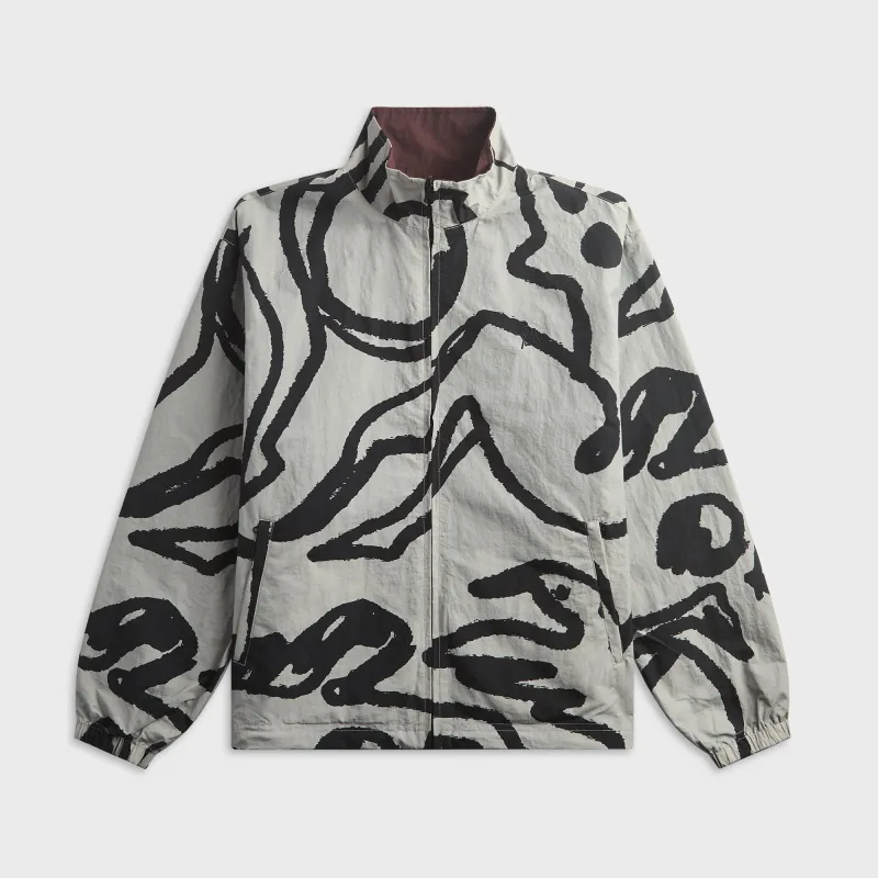 by Parra Freak Scene Reversible Track Top - Grey made by by Parra