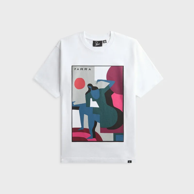 by Parra Ball To The Face Tee - White made by by Parra