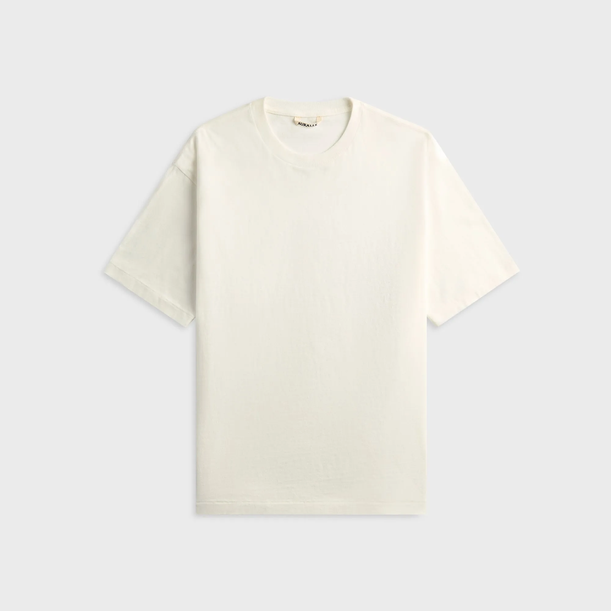 Auralee Brushed Organic Cotton Jersey Tee - White sold by Kith