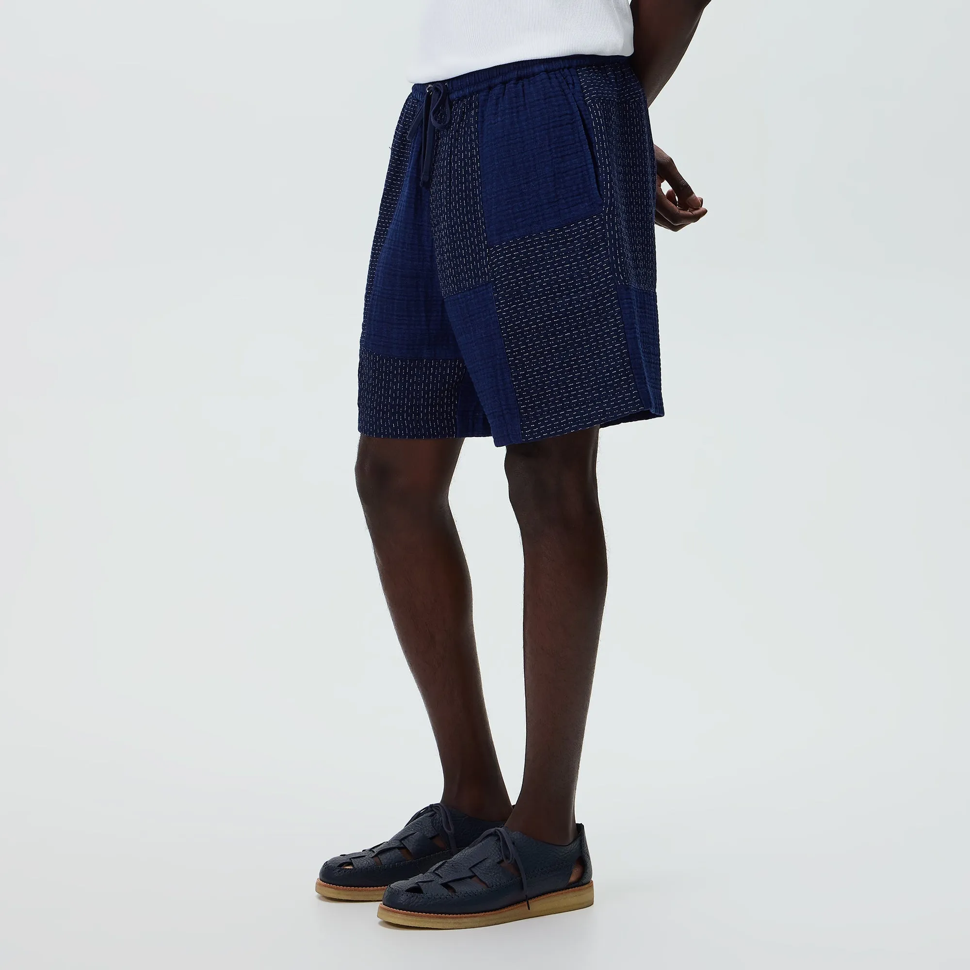 Kith Stitched Patchwork Curtis Short - Mid Indigo sold by Kith product image thumbnail 2
