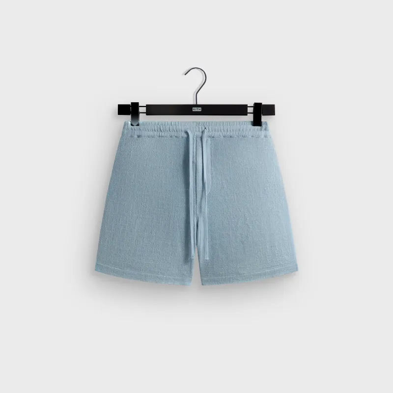 Kith Soft Woven Curtis Short - Light Indigo made by Kith