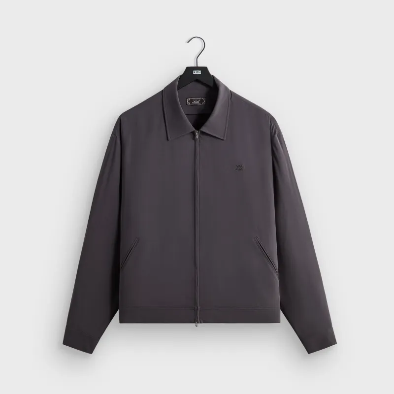 Kith Double Crepe Connor Blouson Jacket - Phantom Grey made by Kith
