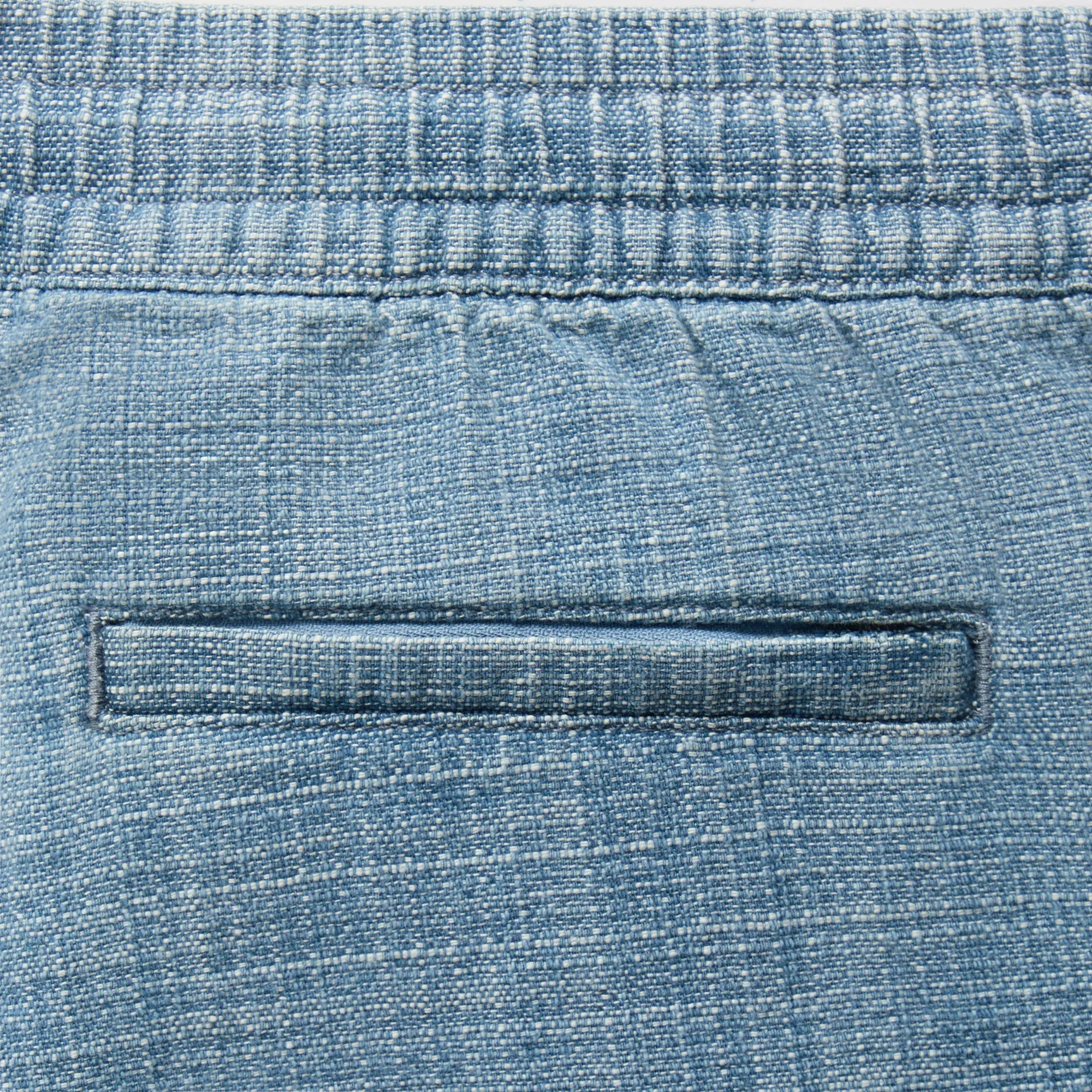 Kith Textured Indigo Weave Cayden Short - Light Indigo sold by Kith product image thumbnail 4