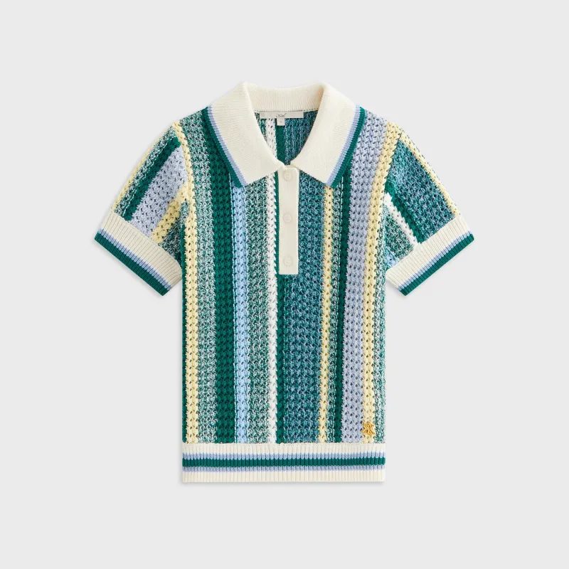 Kith Women Riven Crochet Polo - Majestic made by Kith