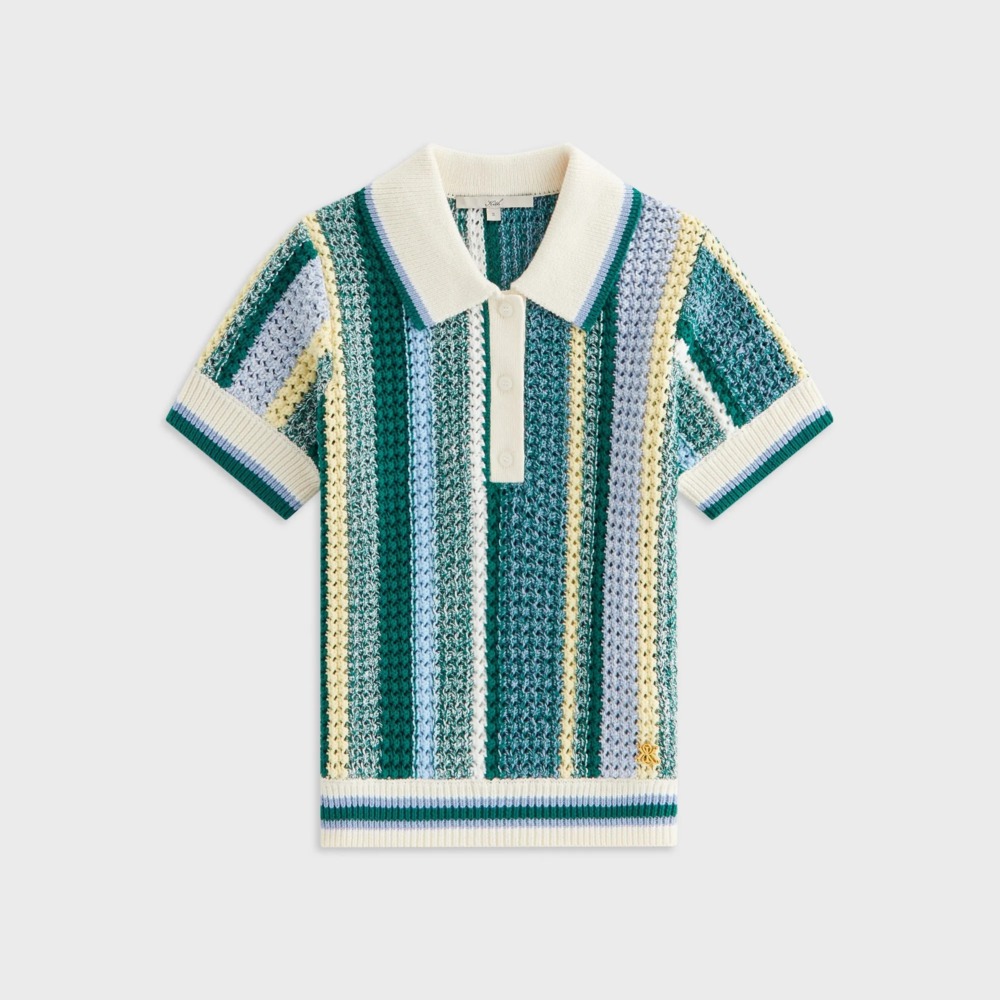 Kith Women Riven Crochet Polo - Majestic sold by Kith