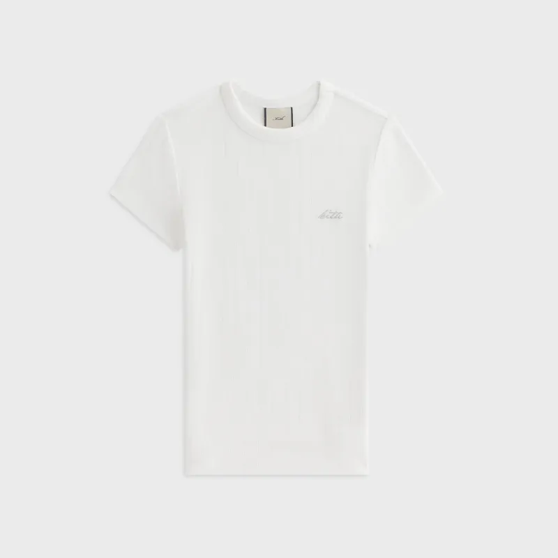 Kith Women Mulberry IV Flat Rib Tee - White made by Kith