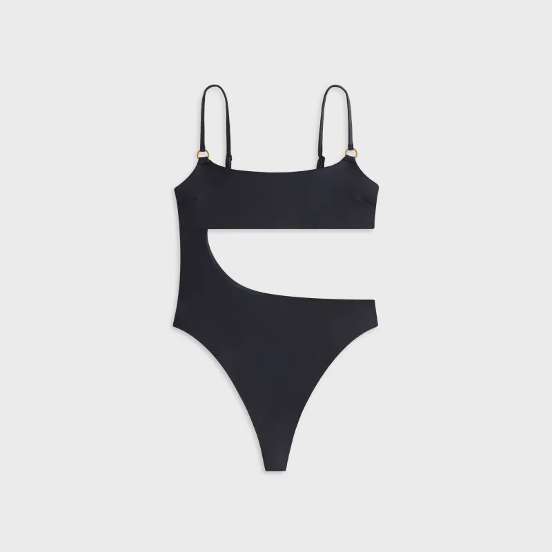 Kith Women Marik Asymmetrical One Piece - Black made by Kith