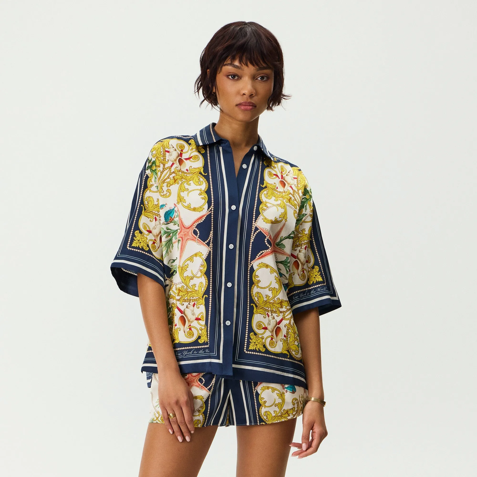Kith Women Mari Atlantis Shirt - Nocturnal sold by Kith product image thumbnail 2