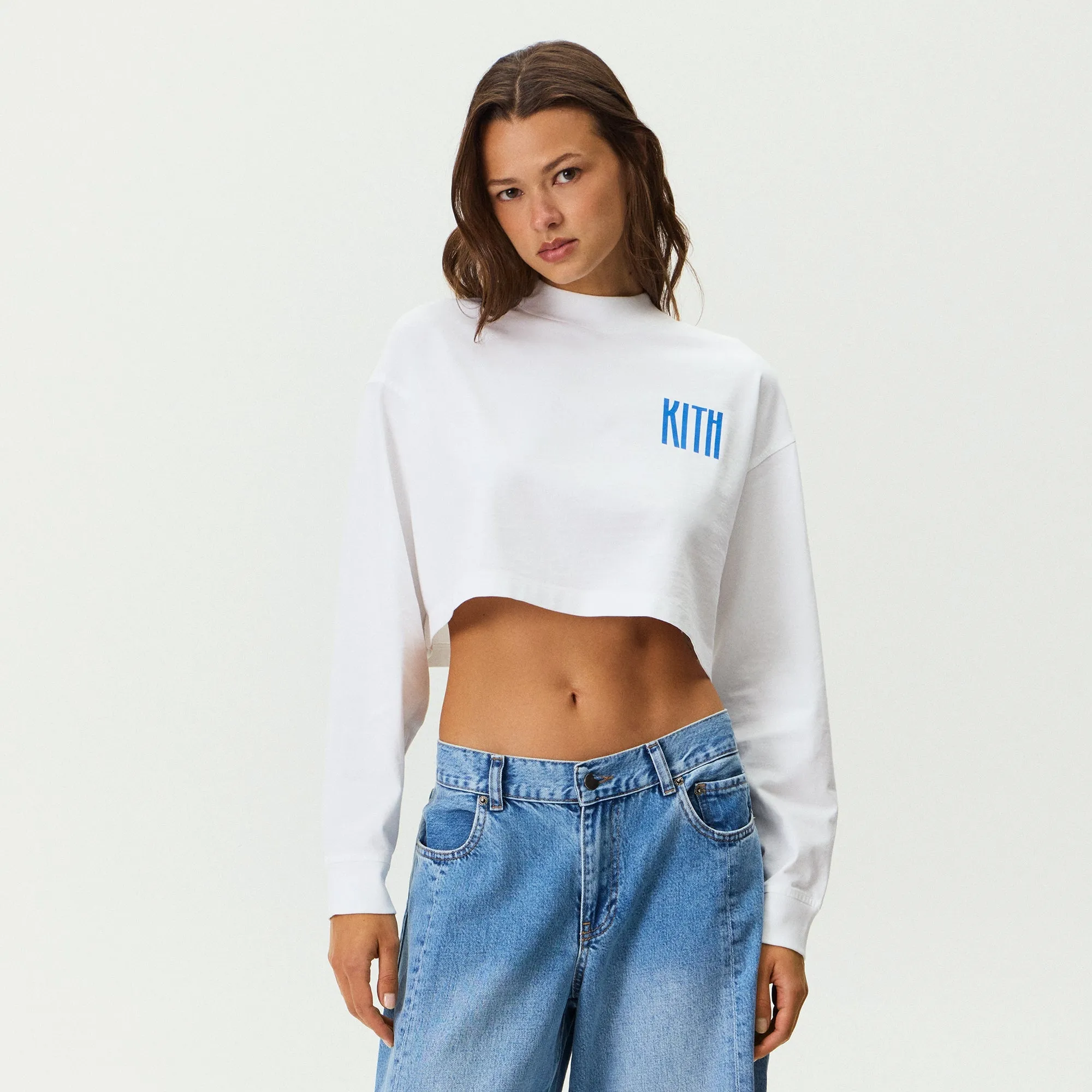 Kith Women Jasper Summer Peach Long Sleeve - White sold by Kith product image thumbnail 2