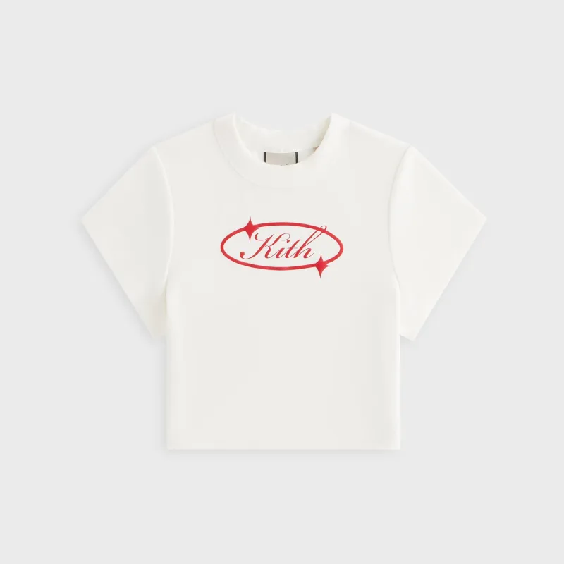 Kith Women Corvin Kith Gleam Cap Sleeve Tee - White made by Kith