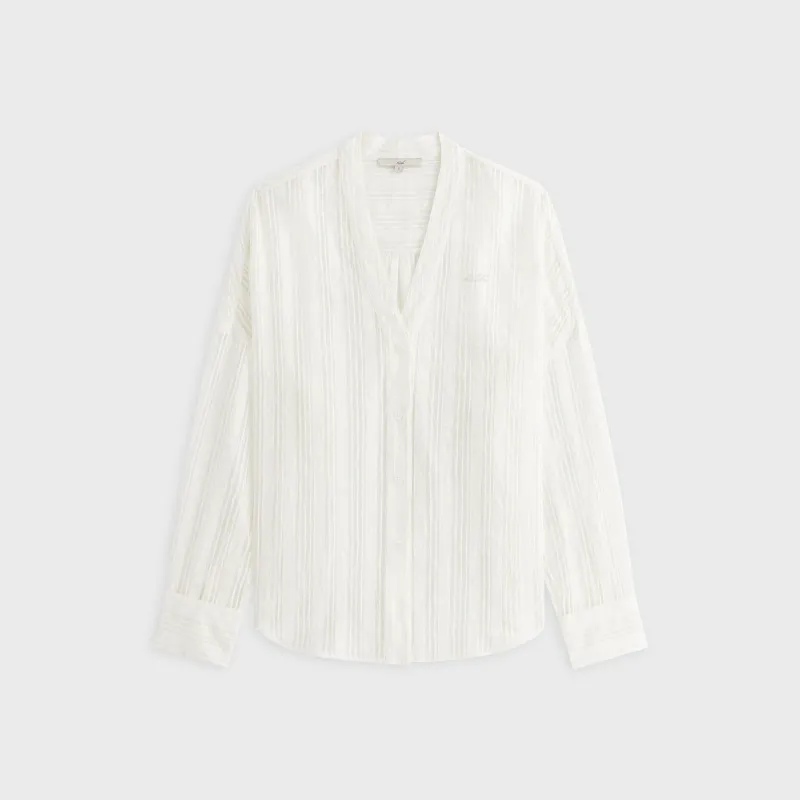 Kith Women Carmyn Sheer Cardigan Shirt - White made by Kith
