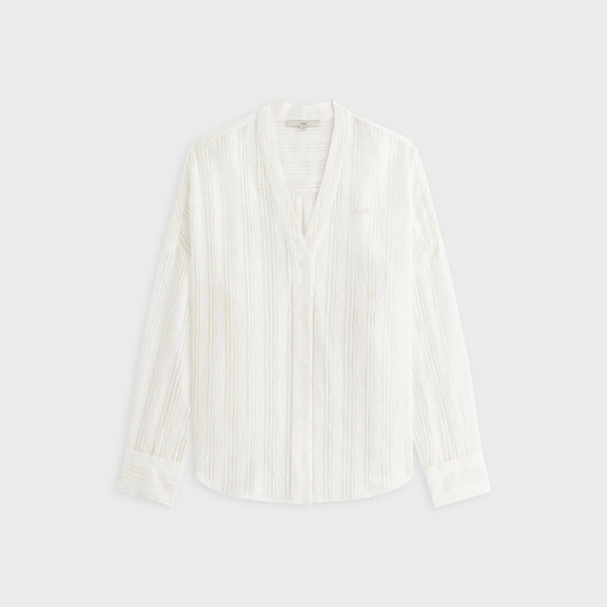Kith Women Carmyn Sheer Cardigan Shirt - White sold by Kith
