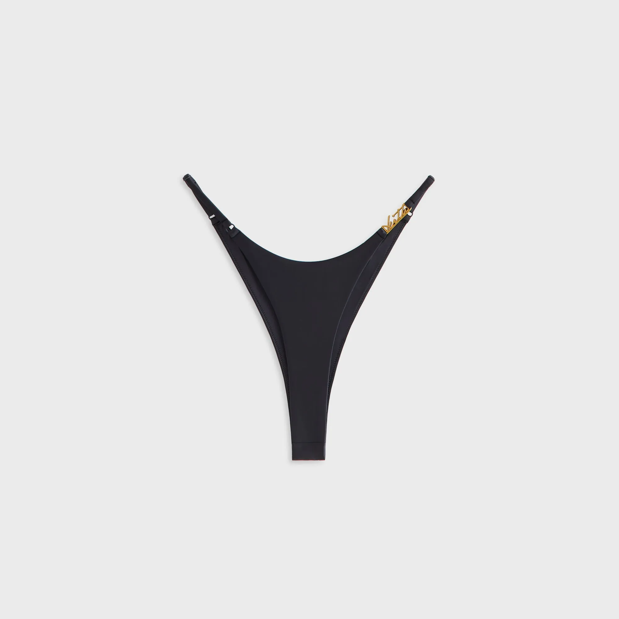 Kith Women Bralyn Tanga Bikini Bottom - Black sold by Kith
