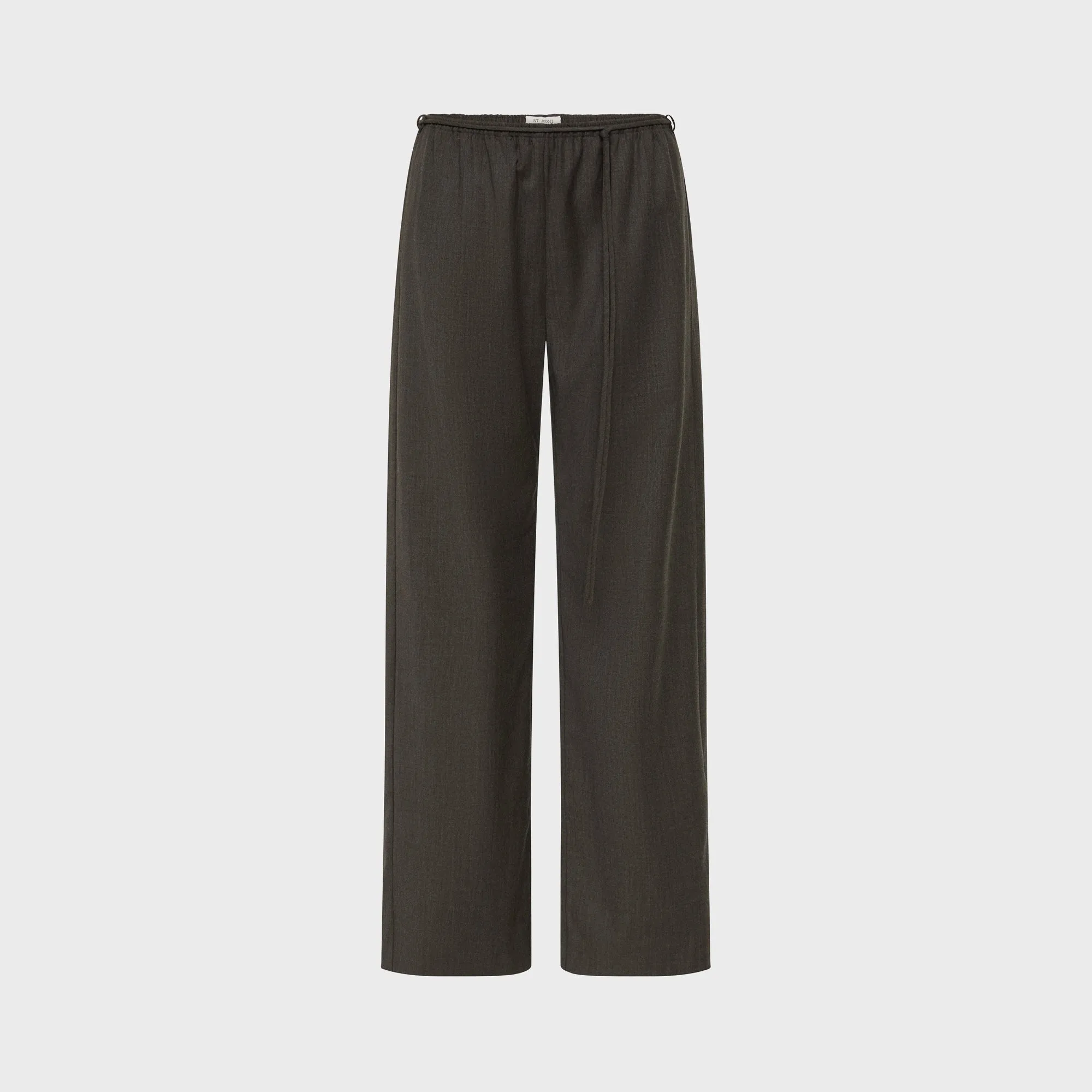 St. Agni Wool Everyday Pant - Mulch sold by Kith