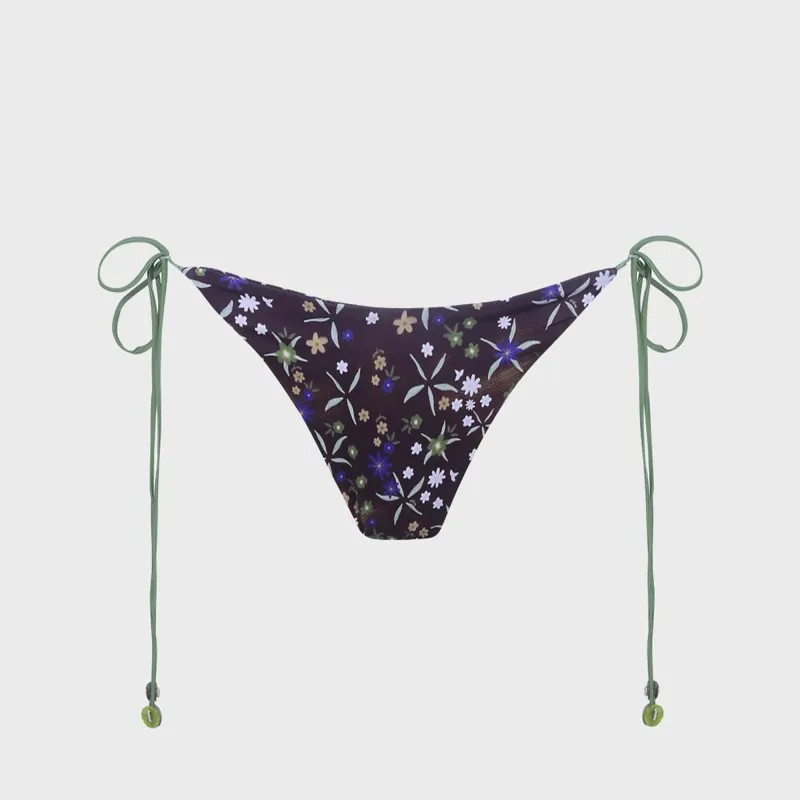 Siedres Rom Tie-Detailed Low-Rise Bikini Brief - Multi made by Siedres