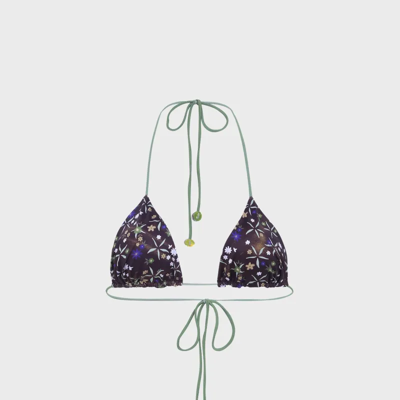 Siedres Juniper Printed Triangle Bikini Top - Multi made by Siedres