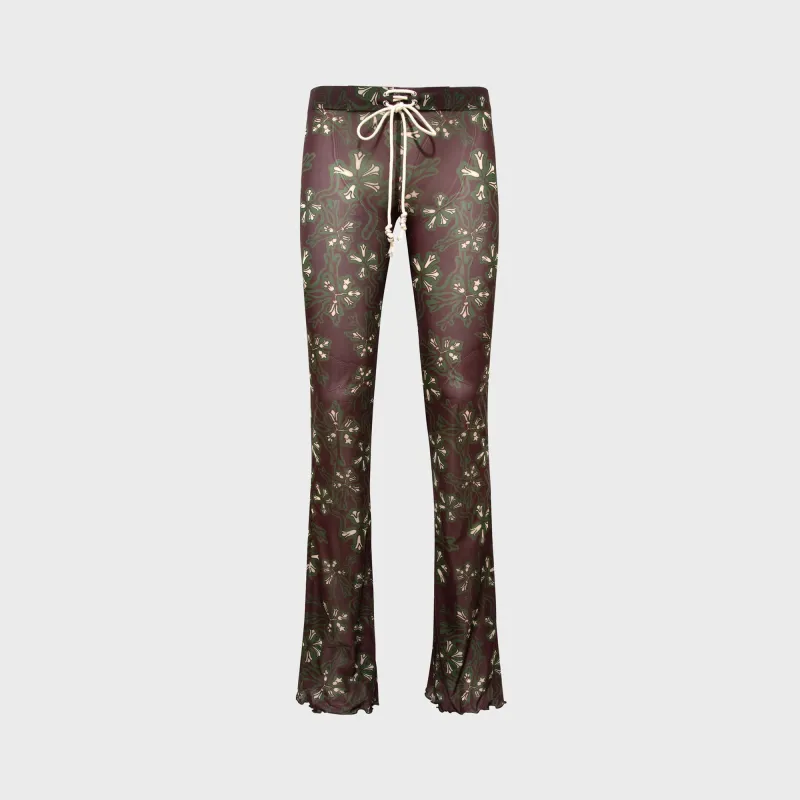 Siedres Dania Sheer Printed Drawstring Mesh Pant - Multi made by Siedres