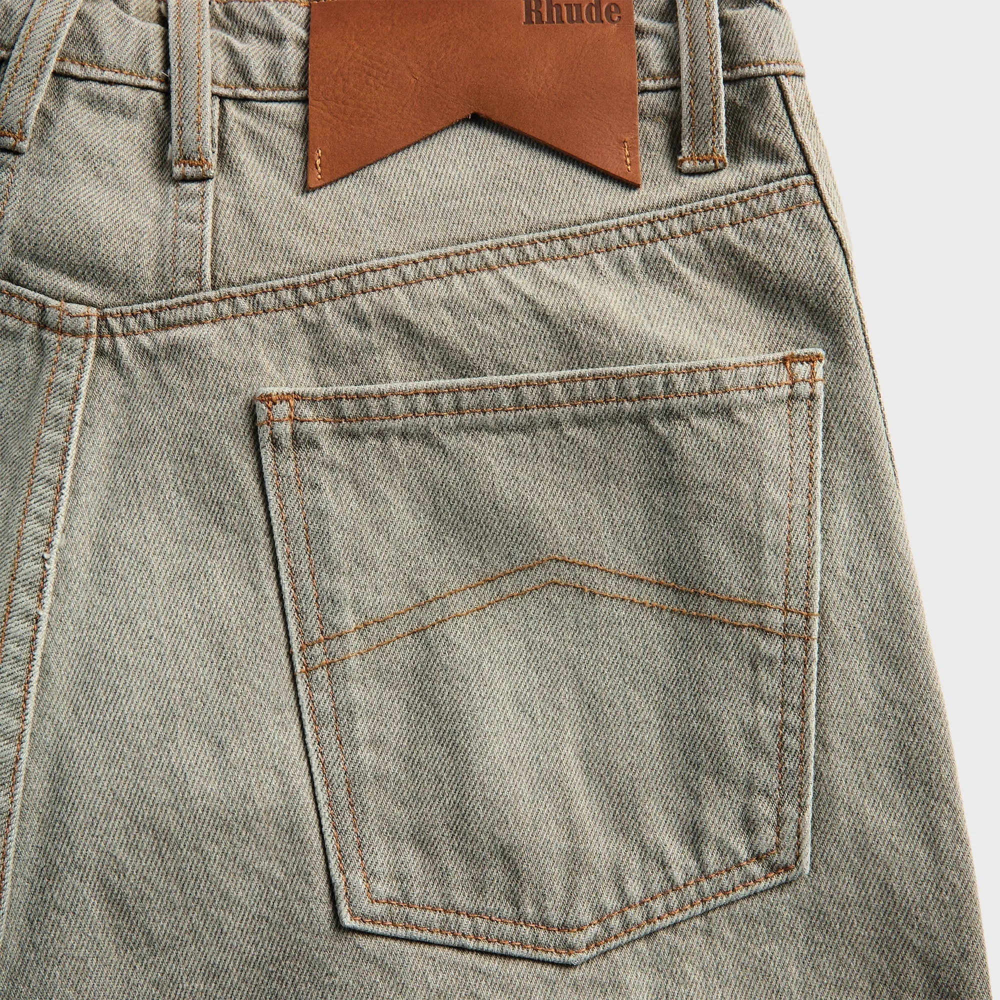 Rhude Baggy Traxedo Denim Short - Liberty Grey sold by Kith product image thumbnail 3