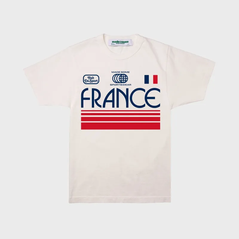 Made Some France Sportwear Tee - Off White made by Kith