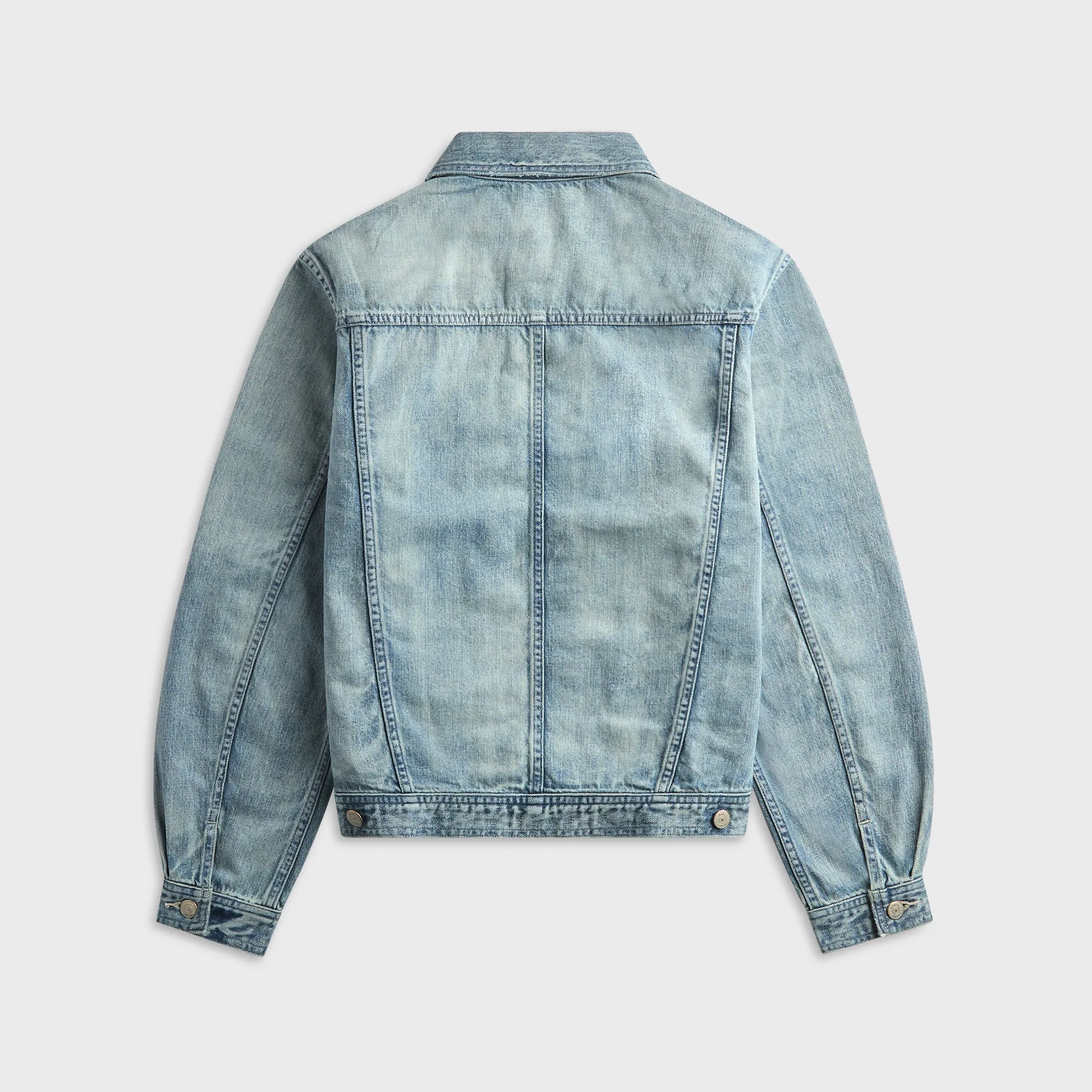 Auralee Faded Selvedge Light Denim Blouson - Light Indigo sold by Kith product image thumbnail 2