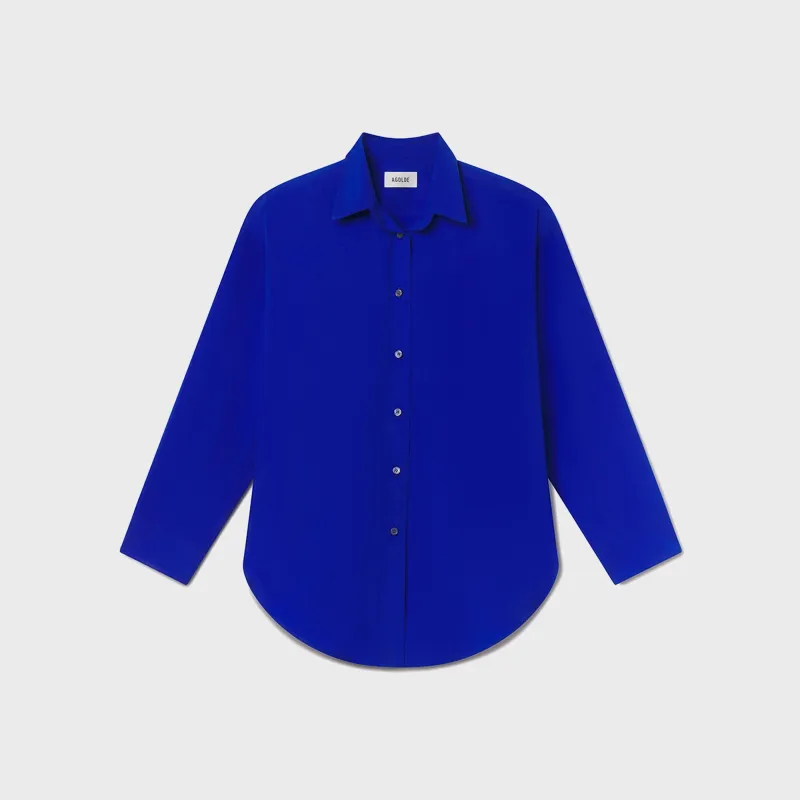 Agolde Sona Shirt - Cobalt made by Agolde