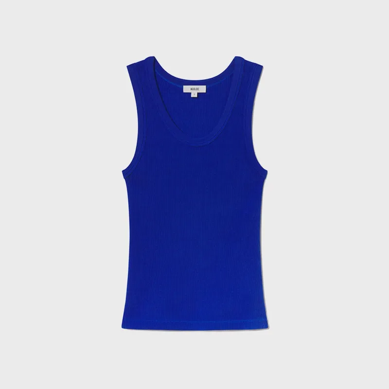 Agolde Poppy Tank Top - Cobalt made by Agolde