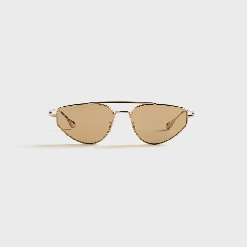Oliver Peoples x Jil Sander 56 Edition 1 Sunglasses - Gold / Soft Gold made by Oliver Peoples