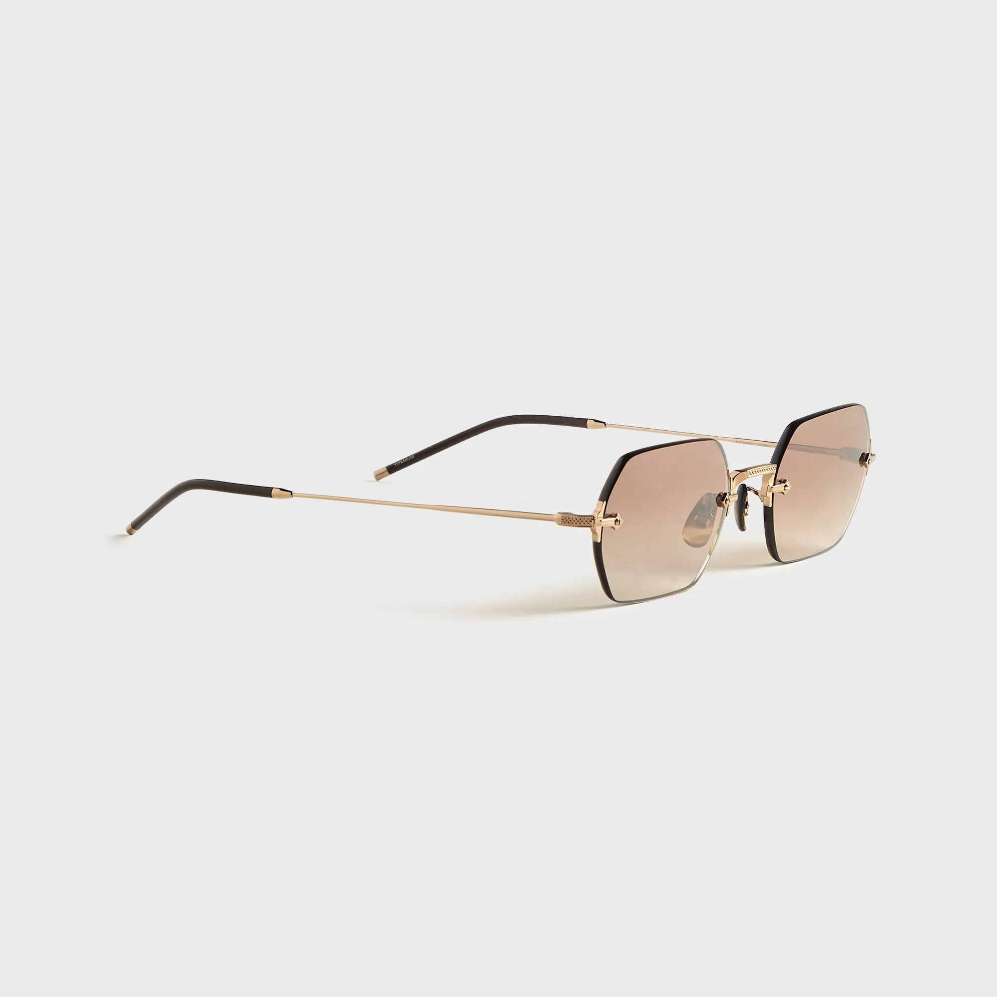 Oliver Peoples TK-13 Sunglasses - Gold / Dark Brown Gradient sold by Kith product image thumbnail 2