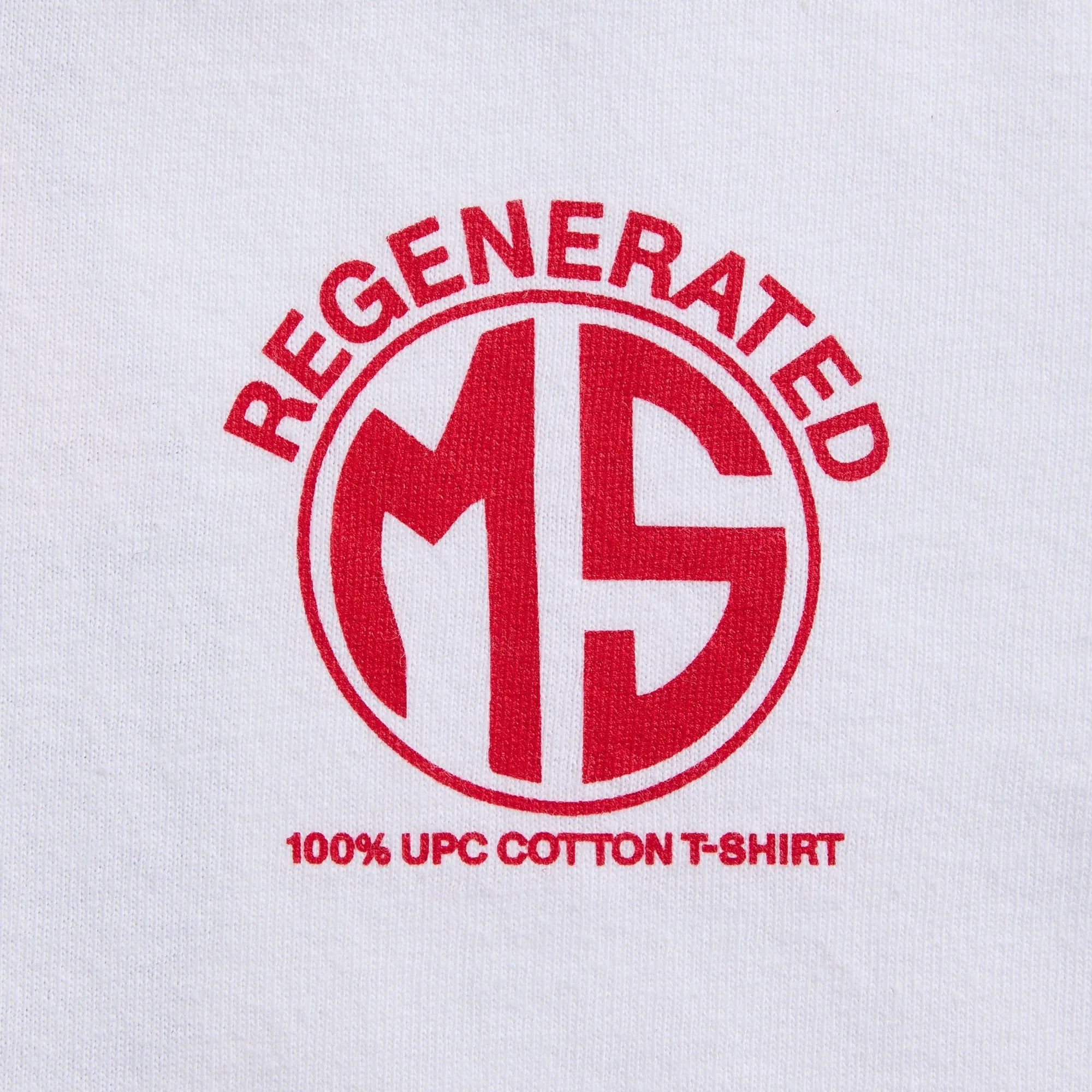 Marine Serre Upcycled Jersey Polo Shirt - White sold by Kith product image thumbnail 3