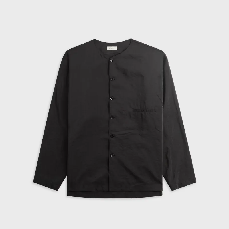 Lemaire V-Neck Shirt - Black made by Lemaire