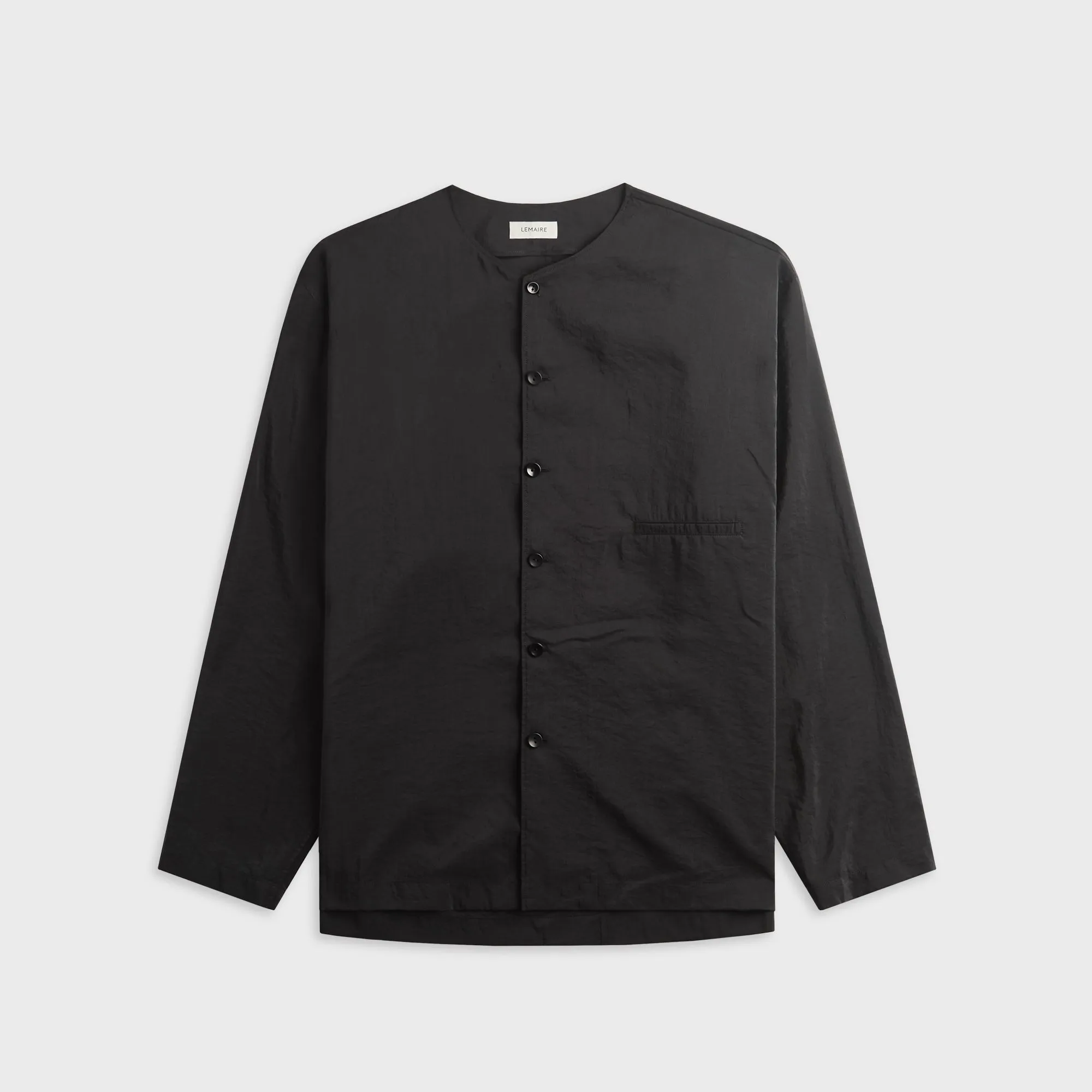 Lemaire V-Neck Shirt - Black sold by Kith