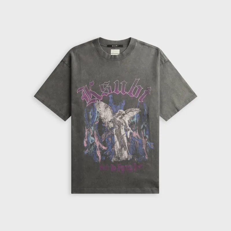 Ksubi Fallen Ekcess Short Sleeve Tee - Charcoal made by Ksubi