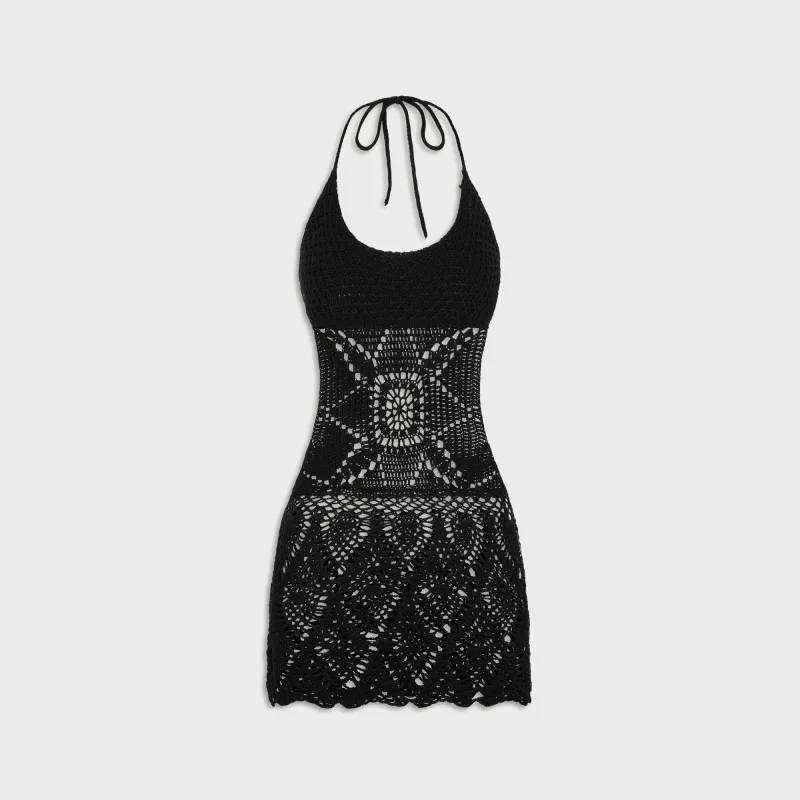 Frankies Bikinis x Jennie Gabriella Crochet Coverup - Black made by Frankie's Bikinis