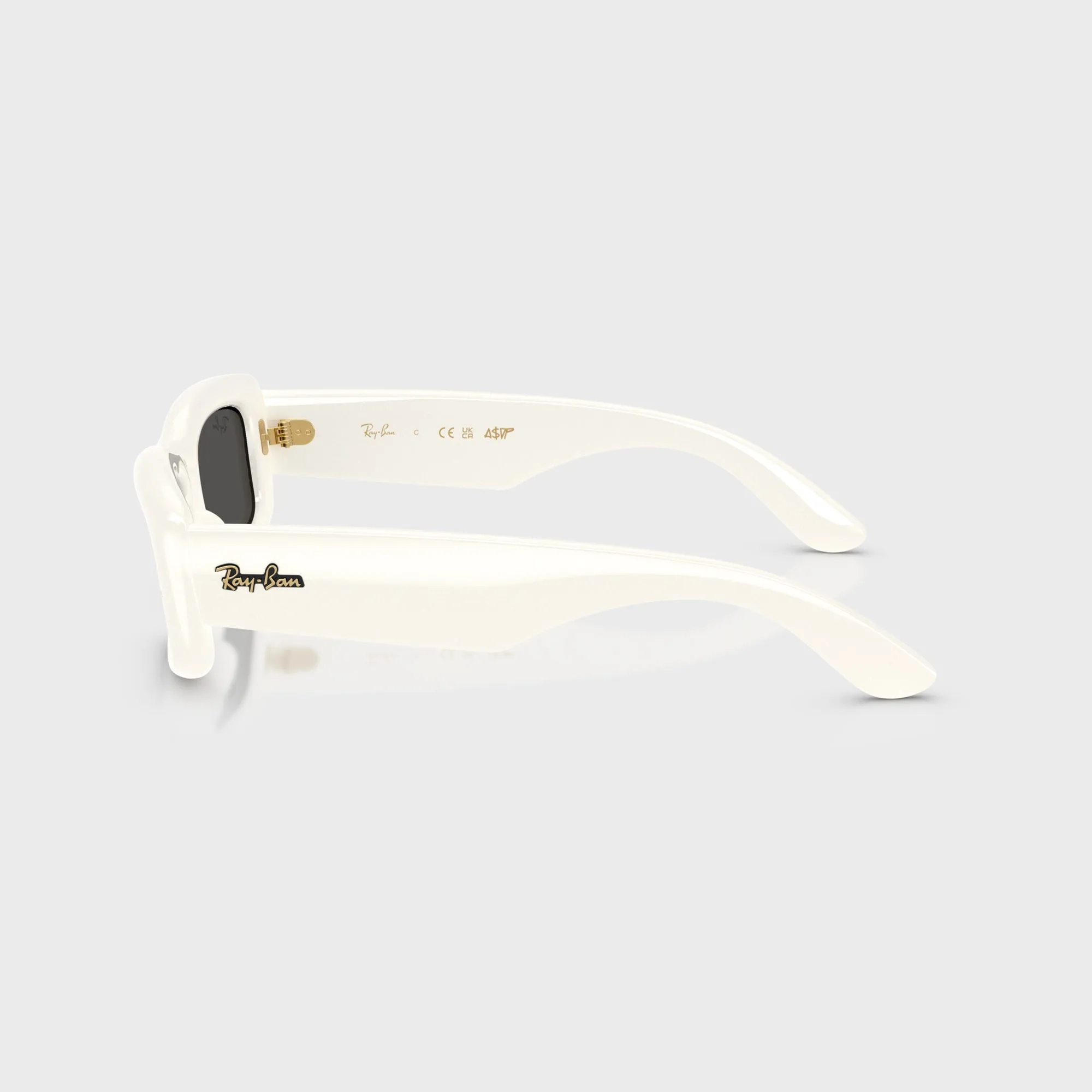Ray Ban x A$AP Rocky Kiliane Puffer Sunglasses - White Frame / Dark Grey Lens sold by Kith product image thumbnail 4