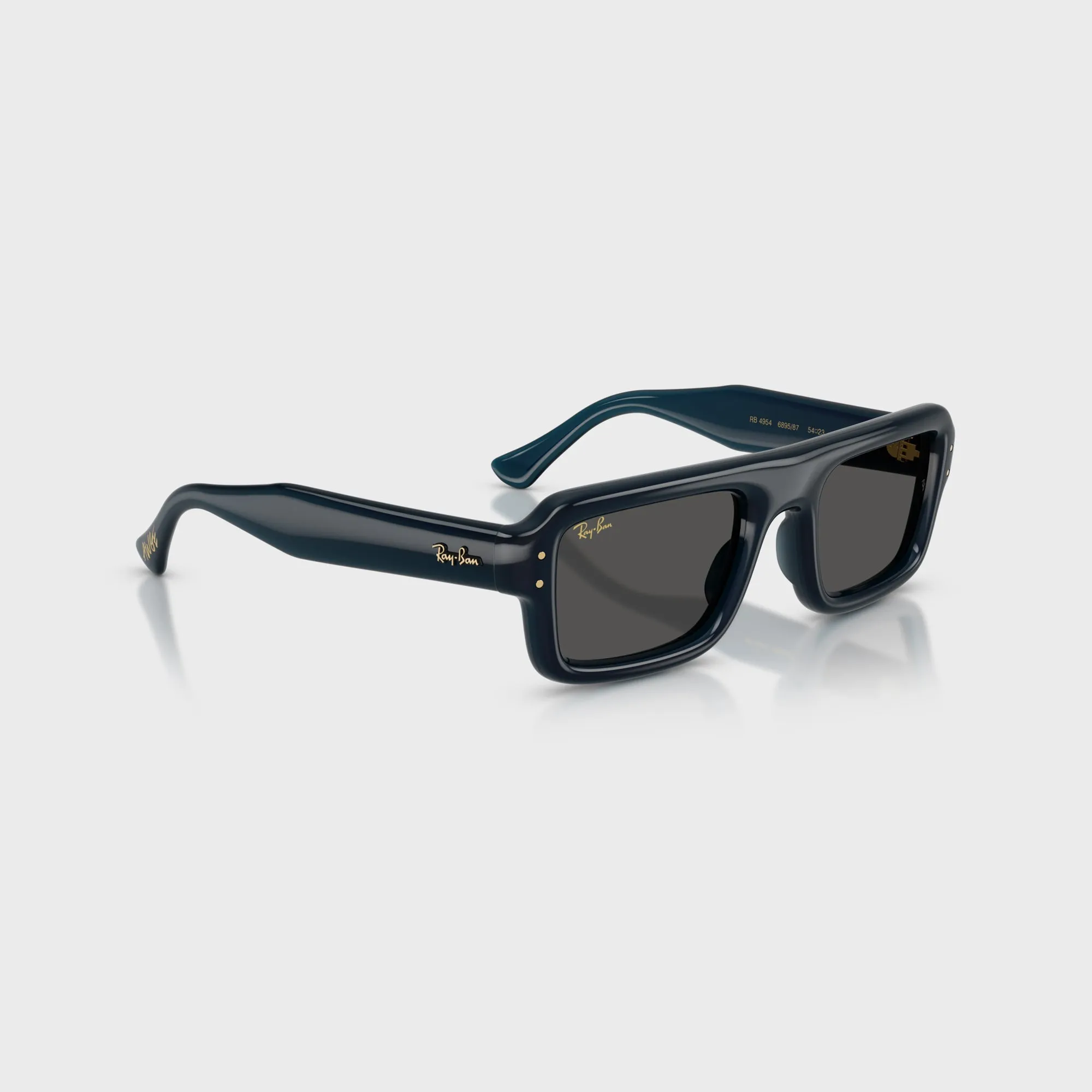 Ray-Ban x A$AP Rocky Flacko Puffer Sunglasses - Transparent Blue Frame / Dark Grey Lens sold by Kith product image thumbnail 2